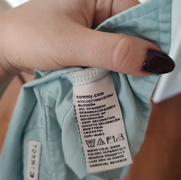Tommy Hilfiger cotton button up blouse - Picture 12 of 12
